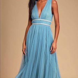 NWT 💓 Blue Tulle Gown